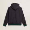 Sudadera con capucha reversible verde y azul para hombre