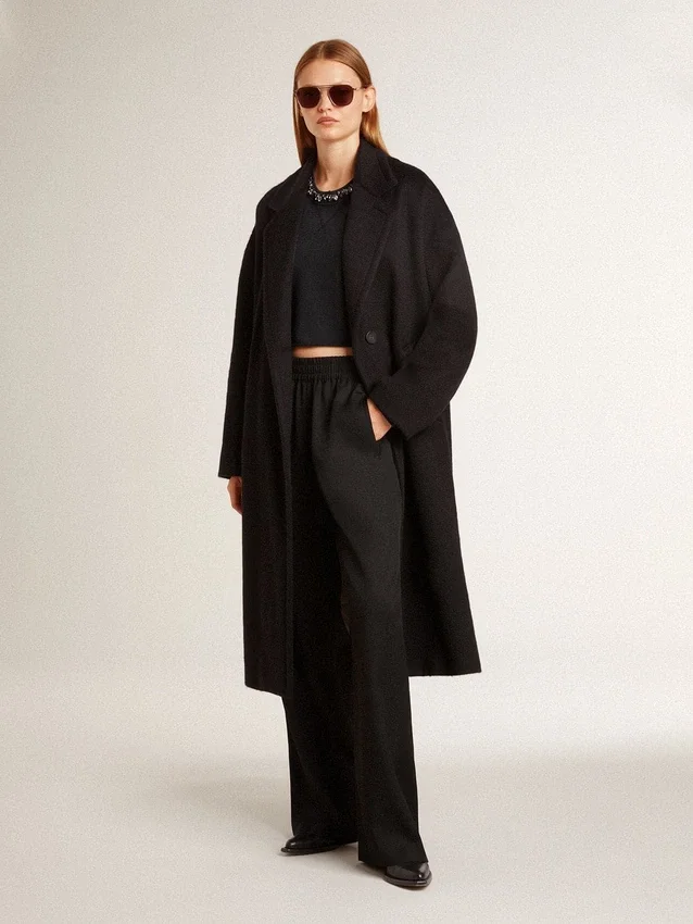 Sudadera corta de algodón para mujer con cristales en el frente
