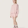 Sudadera corta para niñas «Star» de algodón rosa con parche y logotipo