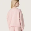 Sudadera corta para niñas «Star» de algodón rosa con parche y logotipo