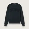 Sudadera en negro lavado con logotipo invertido en la espalda - Jersey Capsule