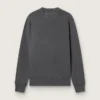 Sudadera gris para hombre con logotipo y acabado desgastado