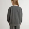 Sudadera gris para niños con logotipo en relieve
