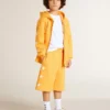 Sudadera naranja para niños con cierre de cremallera
