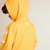 Sudadera naranja para niños con cierre de cremallera