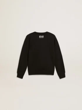 Sudadera negra para niños con una estrella grande blanca en el frente