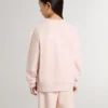 Sudadera rosa para niñas con letras rosas en el frente
