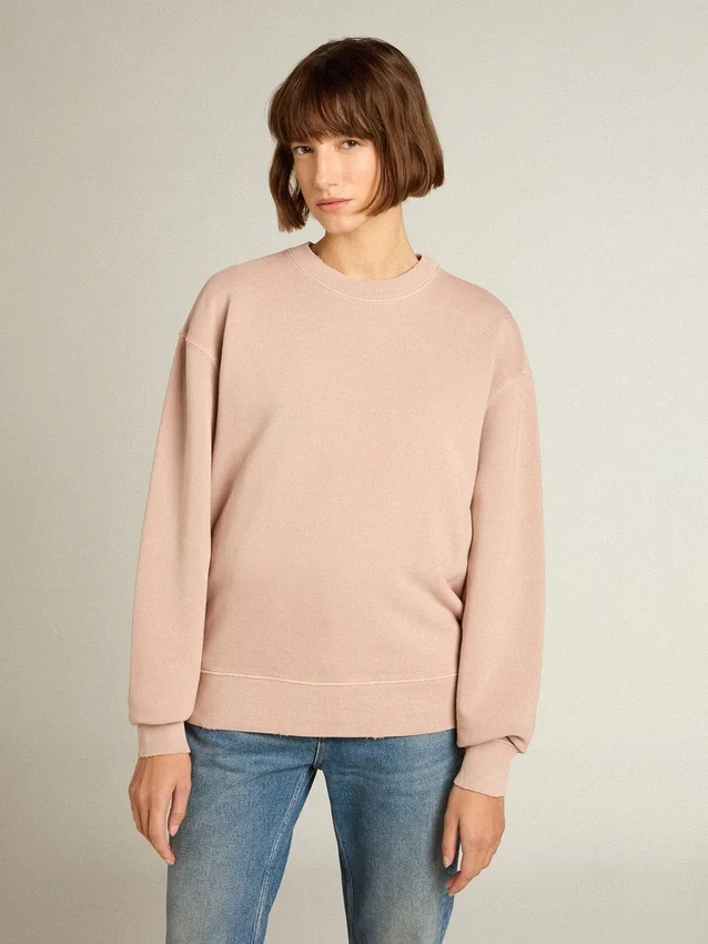 Sudadera rosa polvo con logotipo invertido en la espalda - Jersey Capsule