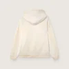 Sudadera unisex con capucha «Star» de algodón blanco con estampado del logotipo