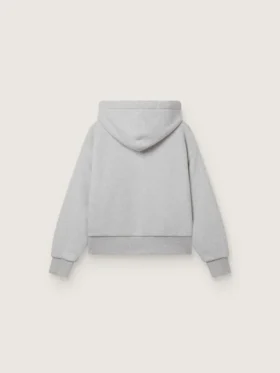Sudadera unisex con capucha Star en algodón gris jaspeado