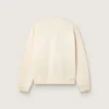 Sudadera unisex de algodón «Star» en blanco vintage con parches bordados VCE