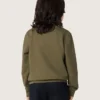 Sudadera unisex de Golden en algodón verde militar con logotipo invertido