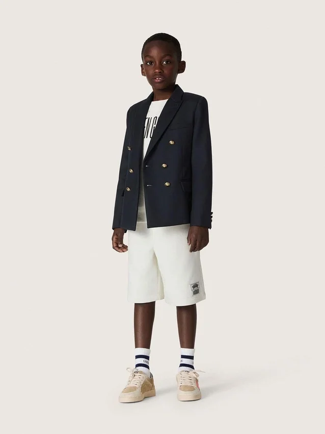 Sudadera unisex Journey en mezcla de algodón blanco con estampado de garabatos
