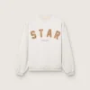Sudadera unisex «Star» en algodón gris jaspeado con bordado «Star»