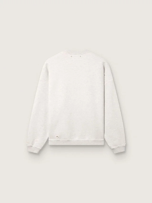Sudadera unisex «Star» en algodón gris jaspeado con bordado «Star»