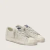 Super-Star en nubuck con cristales Swarovski y estrella de gamuza gris hielo