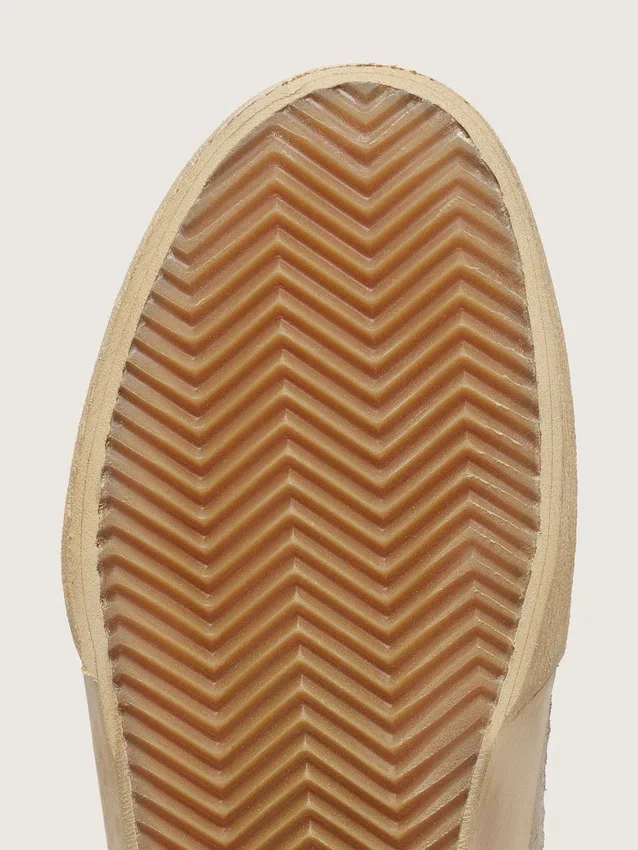 Super-Star LAB para hombre en blanco y beige, de malla y gamuza