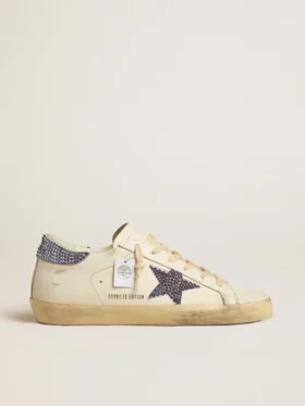Super-Star LTD para mujer con estrella de gamuza y lengüeta en el talón con cristales Swarovski