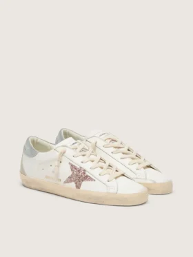 Super-Star LTD para mujer con estrella multicolor con purpurina y lengüeta de gamuza en el talón