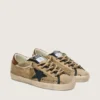 Super-Star LTD para mujer en lona beige con estrella de cuero negro
