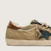 Super-Star LTD para mujer en lona beige con estrella de cuero negro