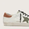 Super-Star para hombre con estrella de lona verde oliva