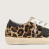 Super-Star para mujer en cuero con estampado de leopardo