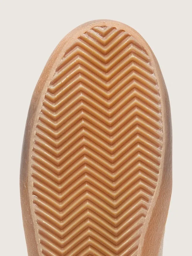Super-Star para mujer en gamuza beige con estrella verde aguamarina