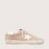 Super-Star para mujer en gamuza rosa empolvado con estrella blanca