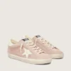 Super-Star para mujer en gamuza rosa empolvado con estrella blanca