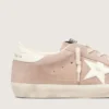 Super-Star para mujer en gamuza rosa empolvado con estrella blanca