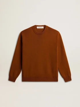 Suéter de cuello redondo para hombre con logotipo en la espalda