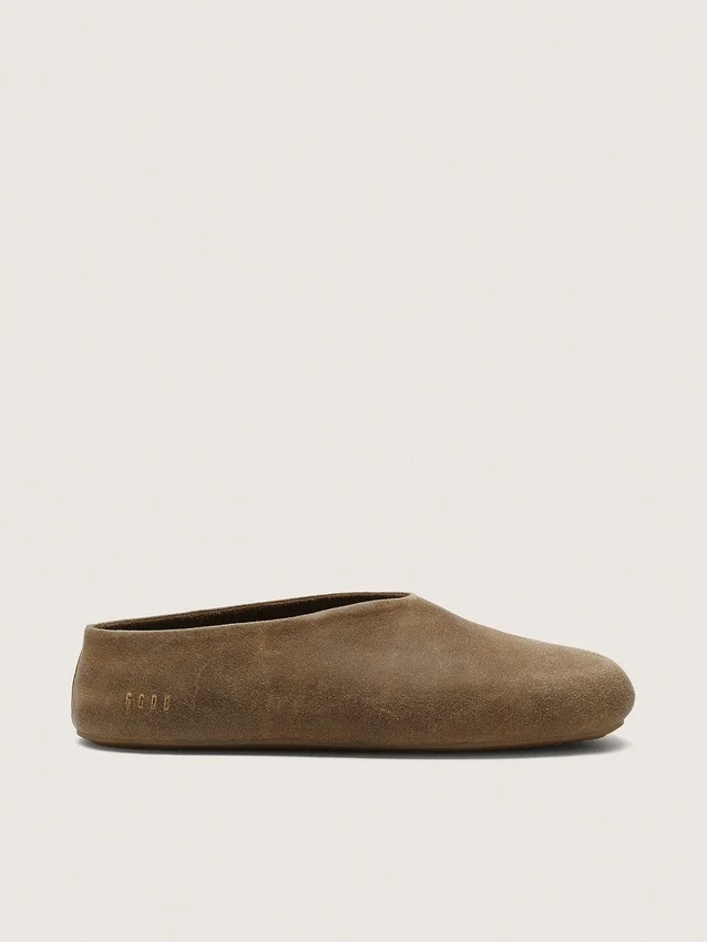 Tierra para hombre en gamuza color caqui