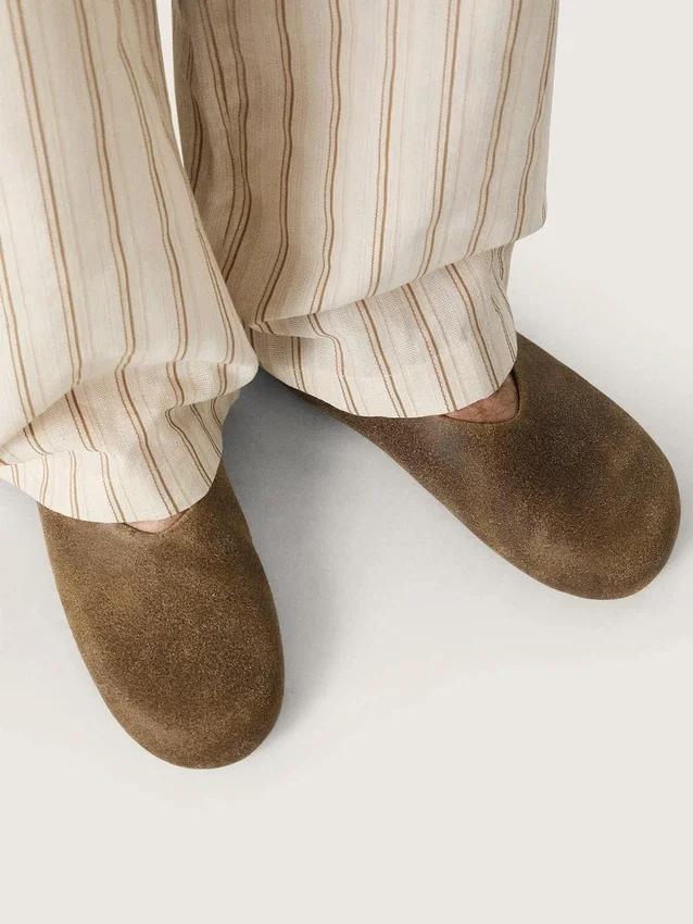 Tierra para hombre en gamuza color caqui