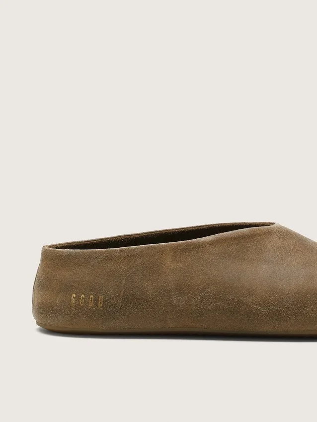 Tierra para hombre en gamuza color caqui