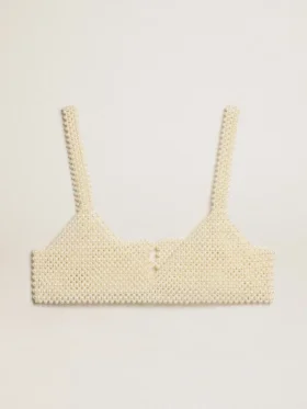 Top de perlas para mujer