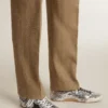 True-Star para hombre con lentejuelas plateadas, estrella negra y lengüeta de talón de cuero plateado