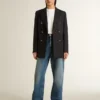 True-Star para mujer con lentejuelas plateadas, estrella negra y lengüeta de cuero plateada en el talón