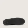 True-Star para hombre en gamuza negra con cristales Swarovski y estrella de cuero negro