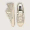 V-Star para hombre en gamuza gris paloma con estrella de cuero metalizado plateado