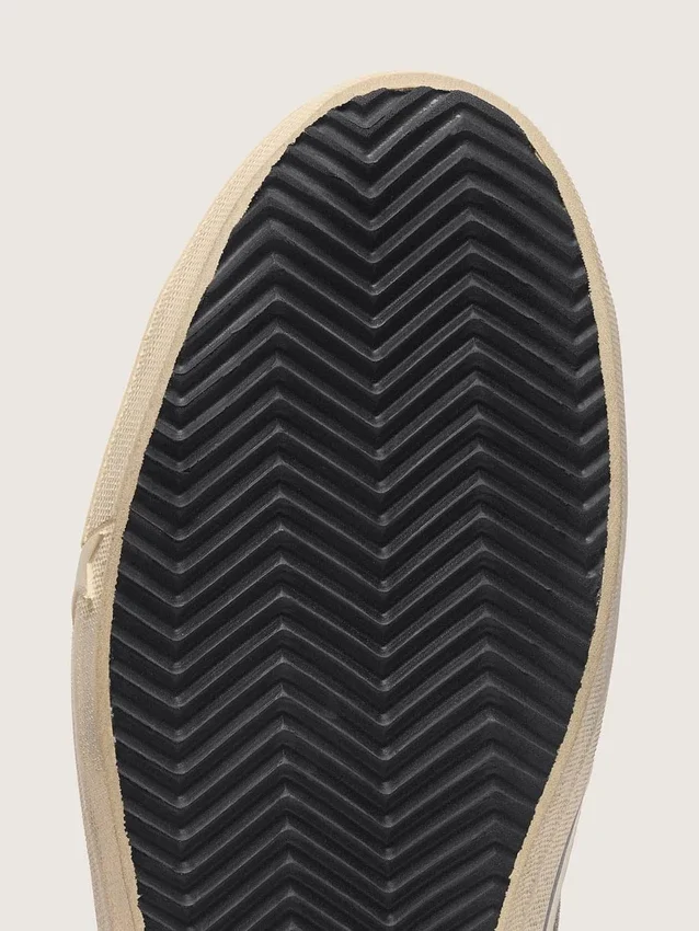 V-Star para hombre en gamuza negra con estrella de cuero negro
