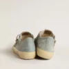 V-Star para hombre en lona azul claro con estrella de cuero gris paloma