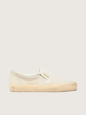 VCE Penstar para hombre en gamuza beige y lentejuelas color perla