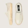 VCE Penstar para mujer en gamuza beige y lentejuelas color perla