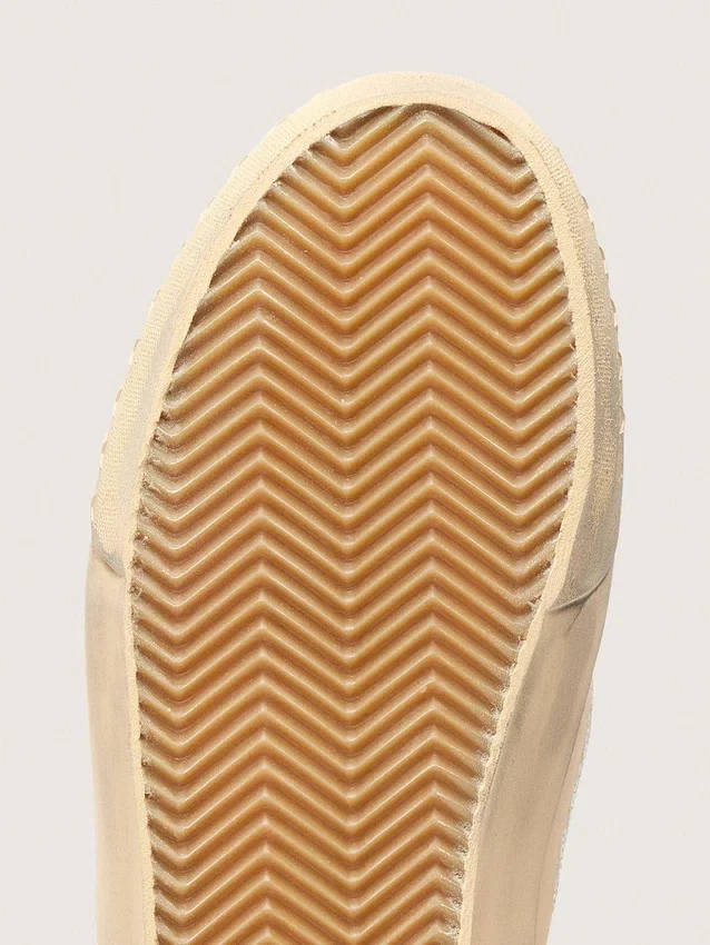VCE Penstar para mujer en gamuza beige y lentejuelas color perla