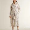 Vestido de camisa para mujer con estampado floral de lentejuelas multicolores