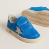 Young Ball Star en gamuza azul claro con estrella y lengüeta en el talón de nubuck gris