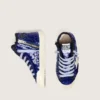 Francy Penstar junior en lentejuelas azules con estrella de gamuza blanca