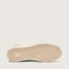 Zapatillas Ball Star para mujer en cuero color crema con estrella y cuentas tono sobre tono