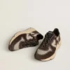 Zapatillas de hombre con Running Sole de nylon y gamuza, con estrella estampada y lengüeta de talón de cuero